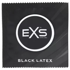 EXS - latexový kondom - černý - 100 ks