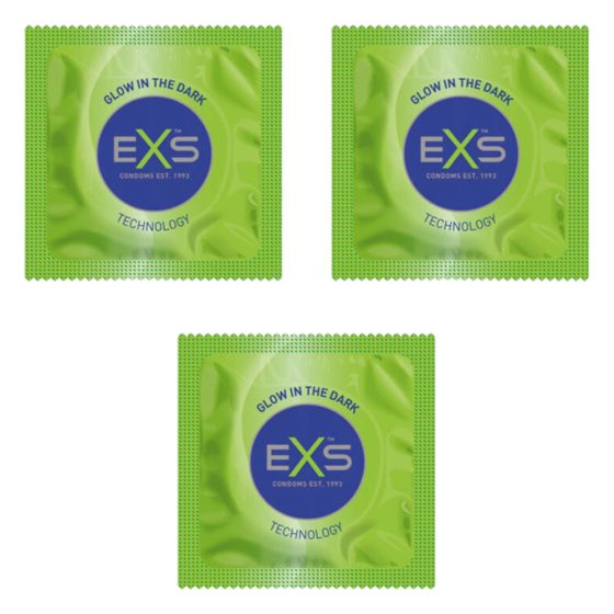 EXS Glow - svítící kondom (3ks)