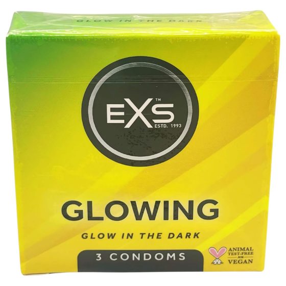 EXS Glow - svítící kondom (3 ks)