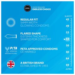 EXS Glow - svítící kondomy (3ks)