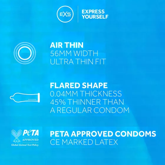 EXS - ultra tenké latexové kondomy - 144 ks