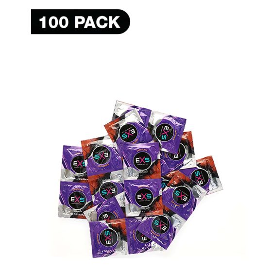 EXS Hot Chocolate - čokoládový kondom - černý (100 ks)