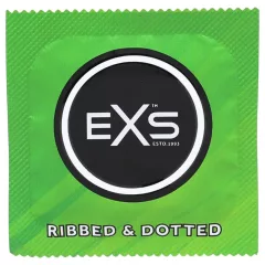   EXS Ribbed & Dotted - vroubkovaný, tečkovaný kondom (48 ks)