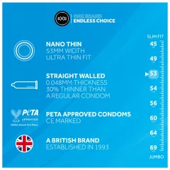 EXS Nano Thin - ultra tenký kondom (48 ks)