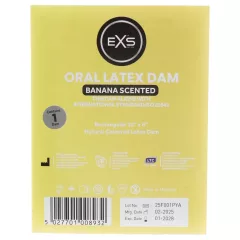   EXS banánový lízací ubrousek - latexová ochranná rouška (1 ks)