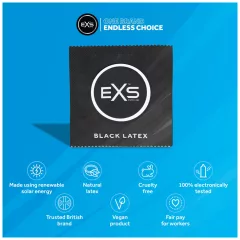 EXS Black - černé kondomy (48 ks)