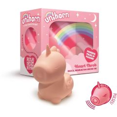   Unihorn Heart Throb - akumulátorový jednorožec dráždidlo klitorisu (růžové)