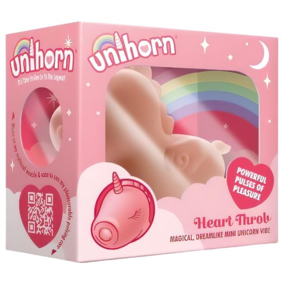 Unihorn Heart Throb - akumulátorový jednorožec dráždidlo klitorisu (růžové)