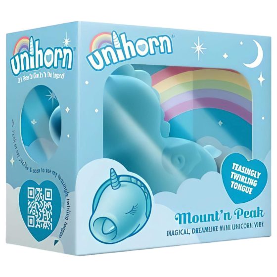 Unihorn Mount'n Peak - akumulátorový jednorožec na klitoris (modrý)