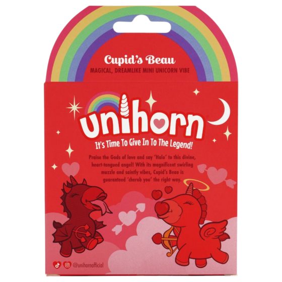 Unihorn Cupidův Krasavec - akumulátorový jednorožec na klitoris (červený)