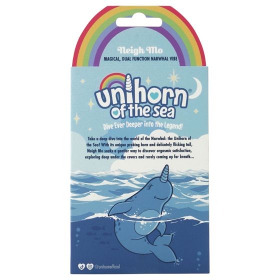 Unihorn z Moře - akumulátorový narval vibrátor na klitoris (modrý)