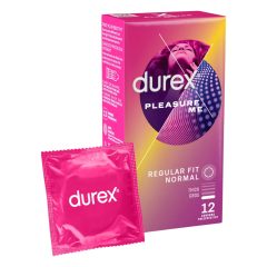   Durex Emoji PleasureMe - žebrovaný a tečkovaný kondom (12 ks)