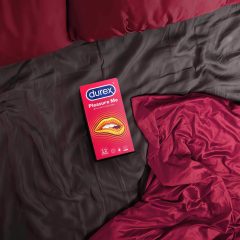   Durex Emoji PleasureMe - žebrovaný a tečkovaný kondom (12 ks)
