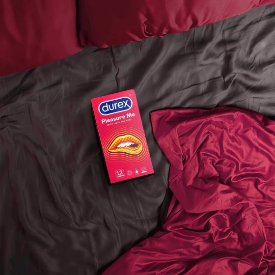 Durex Emoji PleasureMe - žebrovaný a tečkovaný kondom (12 ks)