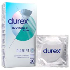 Durex Invisible Slim - tenké kondomy - 10 ks