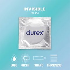 Durex Invisible Slim - tenké kondomy - 10 ks
