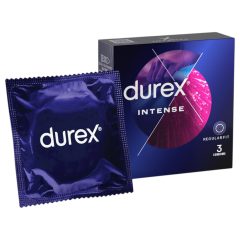 Durex Intense - vroubkovaný a tečkovaný kondom (3 ks)