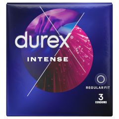 Durex Intense - vroubkovaný a tečkovaný kondom (3 ks)