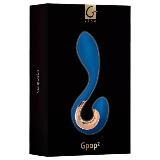 G-Vibe G-Pop 2 - akumulátorový, vodotěsný G/P bodový vibrátor (modrý)