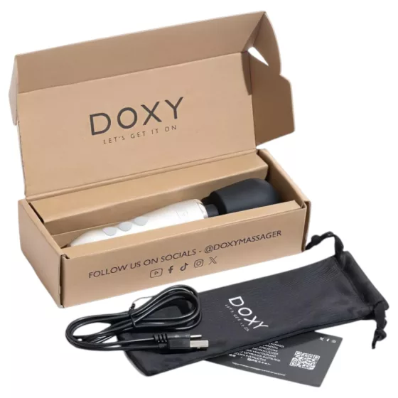 Doxy - masážní vibrátor - stříbrný