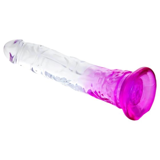 Lonely Lance - dildo s přísavkou (fialovo-průhledné)
