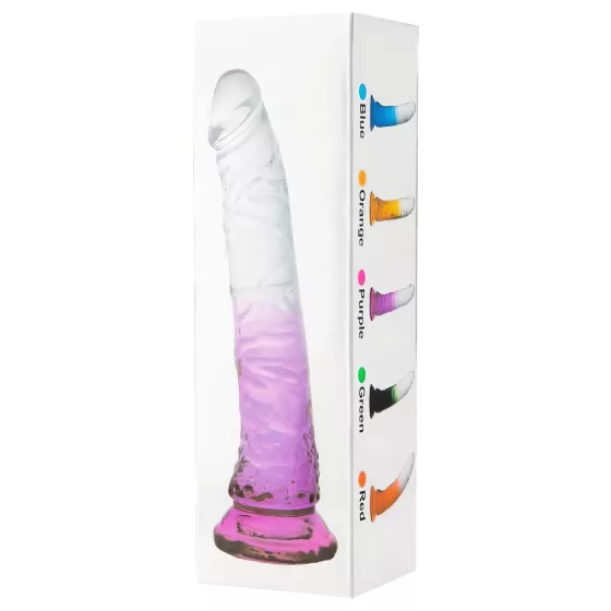 Lonely Lance - přísavný dildo - fialový průhledný