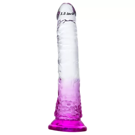 Lonely Lance - přísavný dildo - fialový průhledný