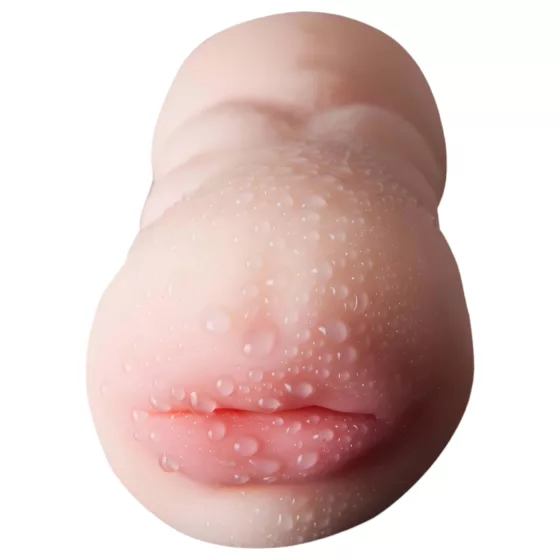 Lonely 2v1 - umělá vagína a umělá ústa masturbátor (přírodní barva)