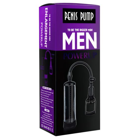 Lonely Men - vakuová pumpa na penis (průhledná)