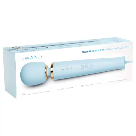 le Wand - masážní vibrátor do sítě - exkluzivní - modrý