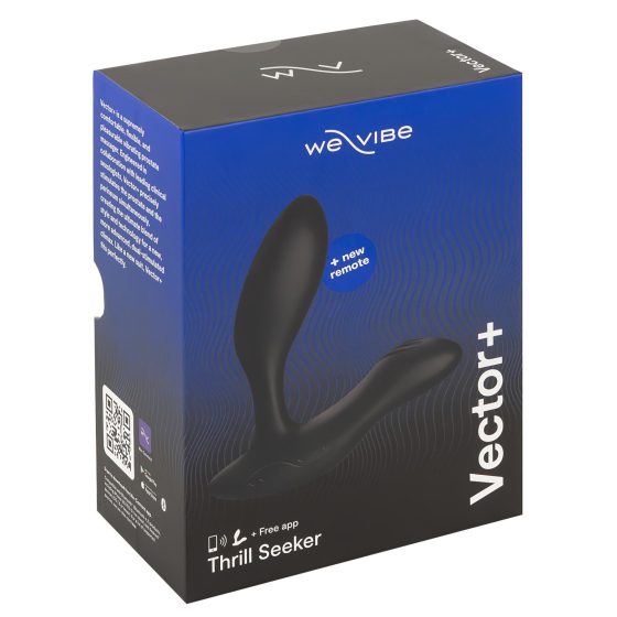 We-Vibe Vector+ - anální vibrátor s dálkovým ovládáním - černý, dobíjecí