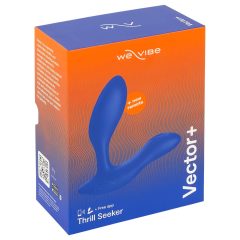   We-Vibe Vector+ - anální vibrátor s vibrací - dobíjecí, chytrý, modrý