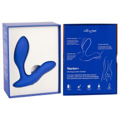   We-Vibe Vector+ - dobíjecí, chytrý anální vibrátor (modrý)