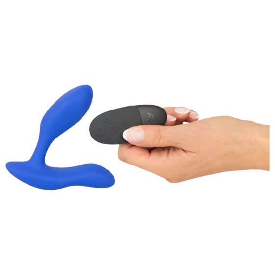 We-Vibe Vector+ - anální vibrátor s vibrací - dobíjecí, chytrý, modrý