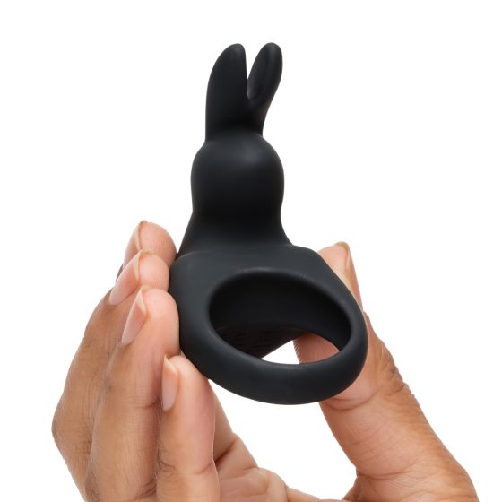 Happyrabbit Cock - akumulátorový vibrační kroužek na penis (černý)