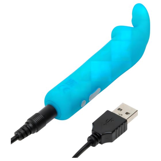 Happyrabbit Bullet - dobíjecí králičí tyčový vibrátor (modrý)