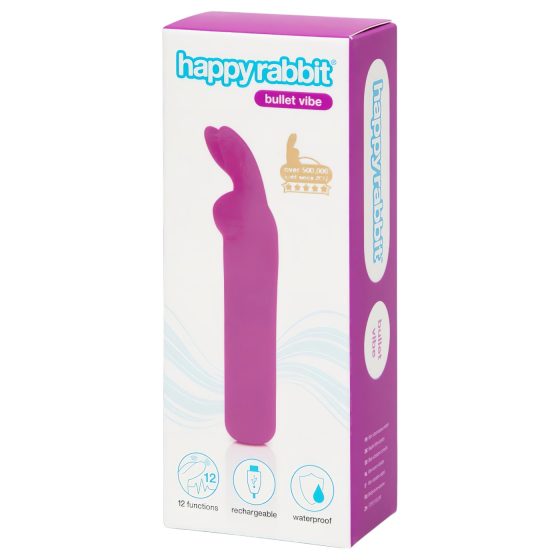 Happyrabbit Bullet - dobíjecí, zaječí vibrátor (fialový)