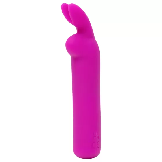 Happyrabbit - mini vibrátor s oušky - nabíjecí - fialový