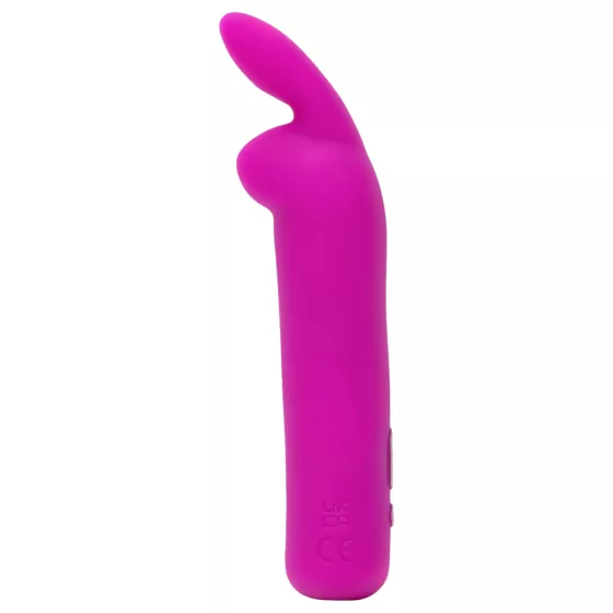 Happyrabbit - mini vibrátor s oušky - nabíjecí - fialový