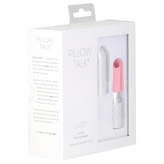 Pillow Talk Lusty - dobíjecí vibrační jazýčkový vibrátor - růžový
