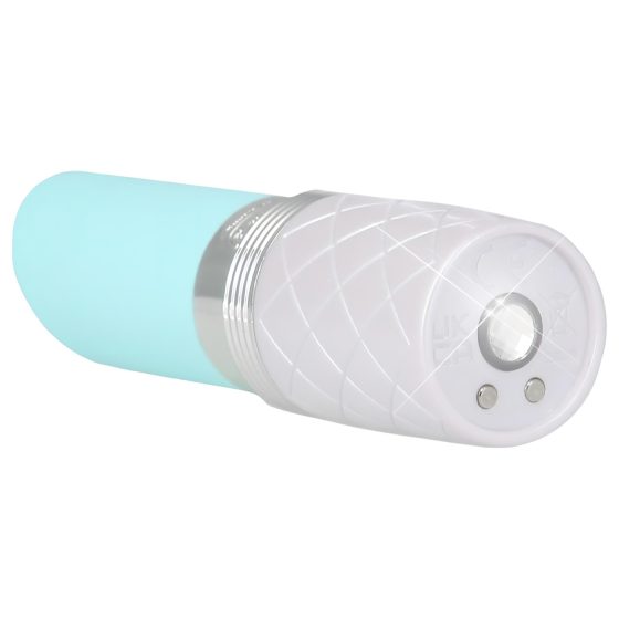 Pillow Talk Lusty - akumulátorový, jazykový tyčový vibrátor (tyrkysový)