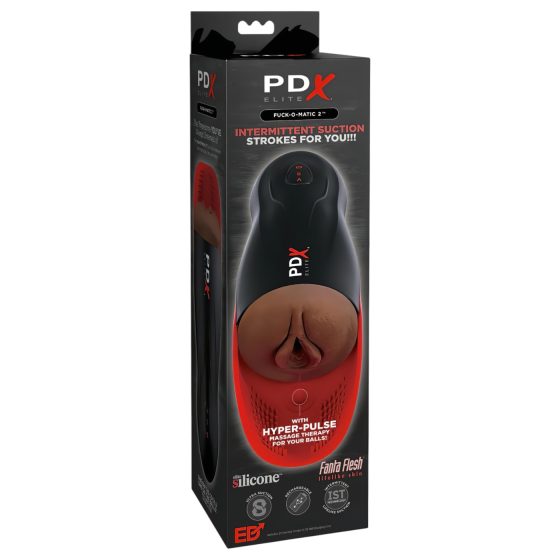 PDX Elite Fuck-O-Matic 2 - nabíjecí, sací umělá vagína masturbátor