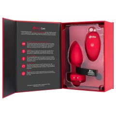   b-vibe heart - dobíjecí, bezdrátový anální vibrátor (červený)