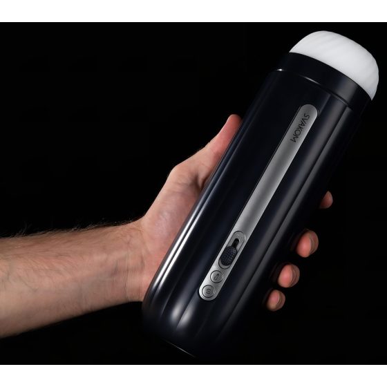 Svakom Hannes Neo - masturbační strojek s ohřevem a pohybem nahoru dolů - modrý