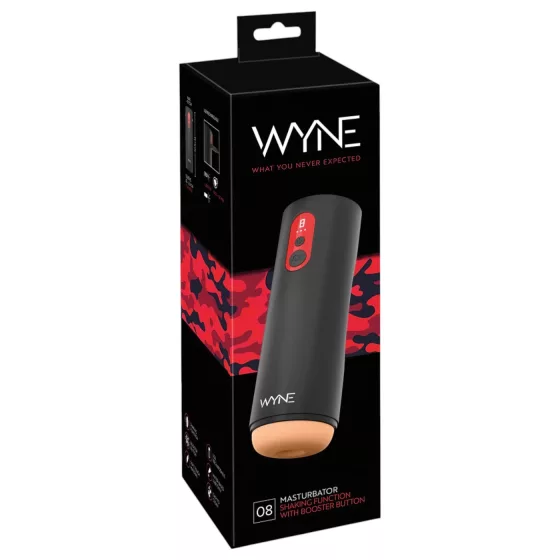 WYNE 08 - masturbátor s pohyblivou hlavicí - akumulátorový - černý