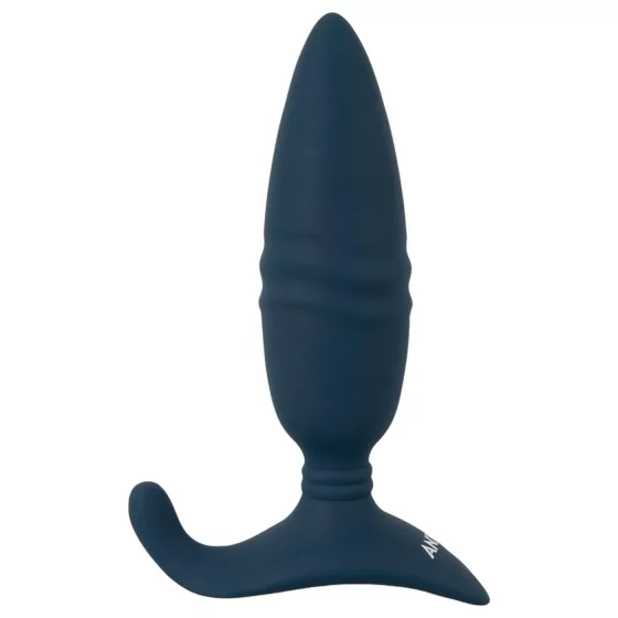 ANOS - rádiový, tlačný anální vibrátor (modrý)