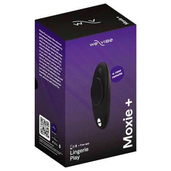We-Vibe Moxie+ - chytrý rádiový vibrátor na klitoris (černý)