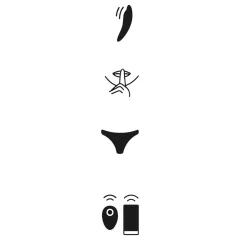   We-Vibe Moxie+ - nositelný klitorální vibrátor s aplikací a dálkovým ovládáním (černý)