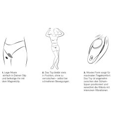   We-Vibe Moxie+ - chytrý vibrační stimulátor klitorisu - černý