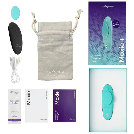 We-Vibe Moxie+ - rádiový, chytrý klitorální vibrátor (tyrkysový)